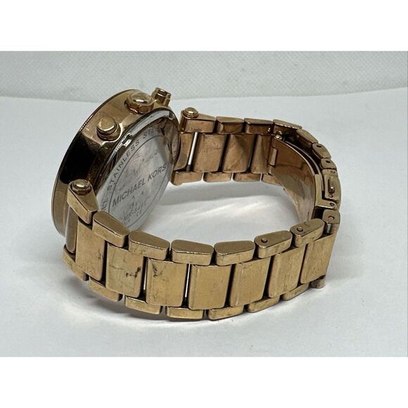 Michael Kors Parker MK5491 Women\'s Gold Stainless Steel Analog Dial Watch NUL37 main image 4